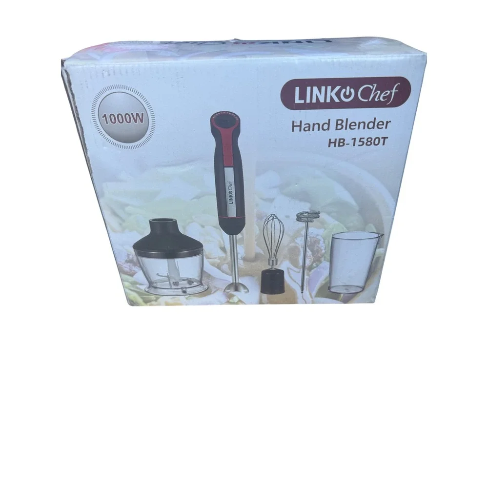 LINKChef HB-1580T 1000W Immersion Hand Blender Set New Sealed in Box